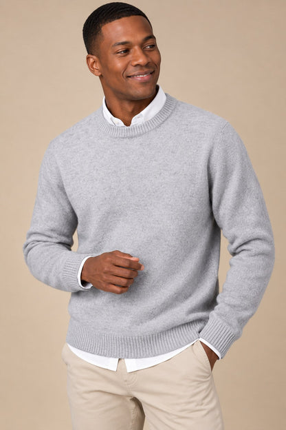 Nathan Men's Soft Knit Crew-Neck Jumper