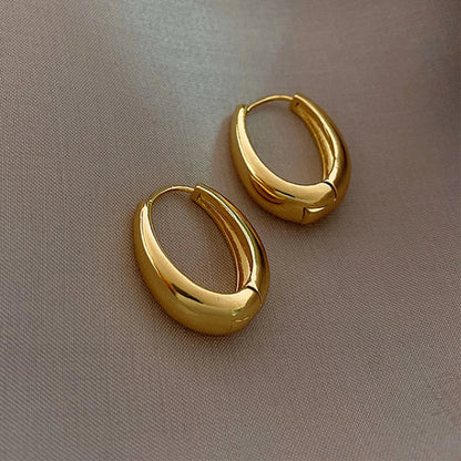 Nina Angular Hoop Earrings