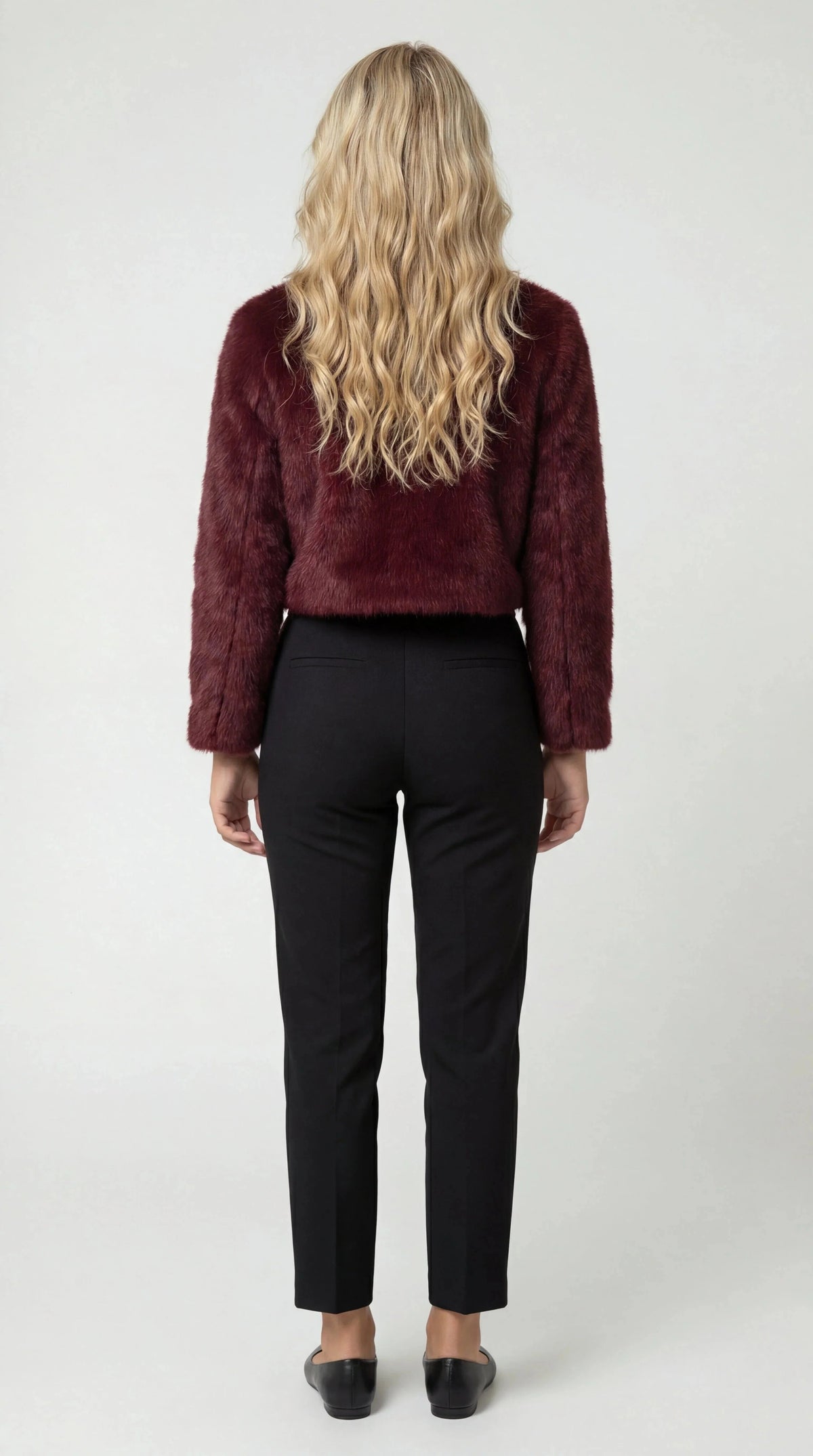 Odette Cropped Faux Fur Jacket