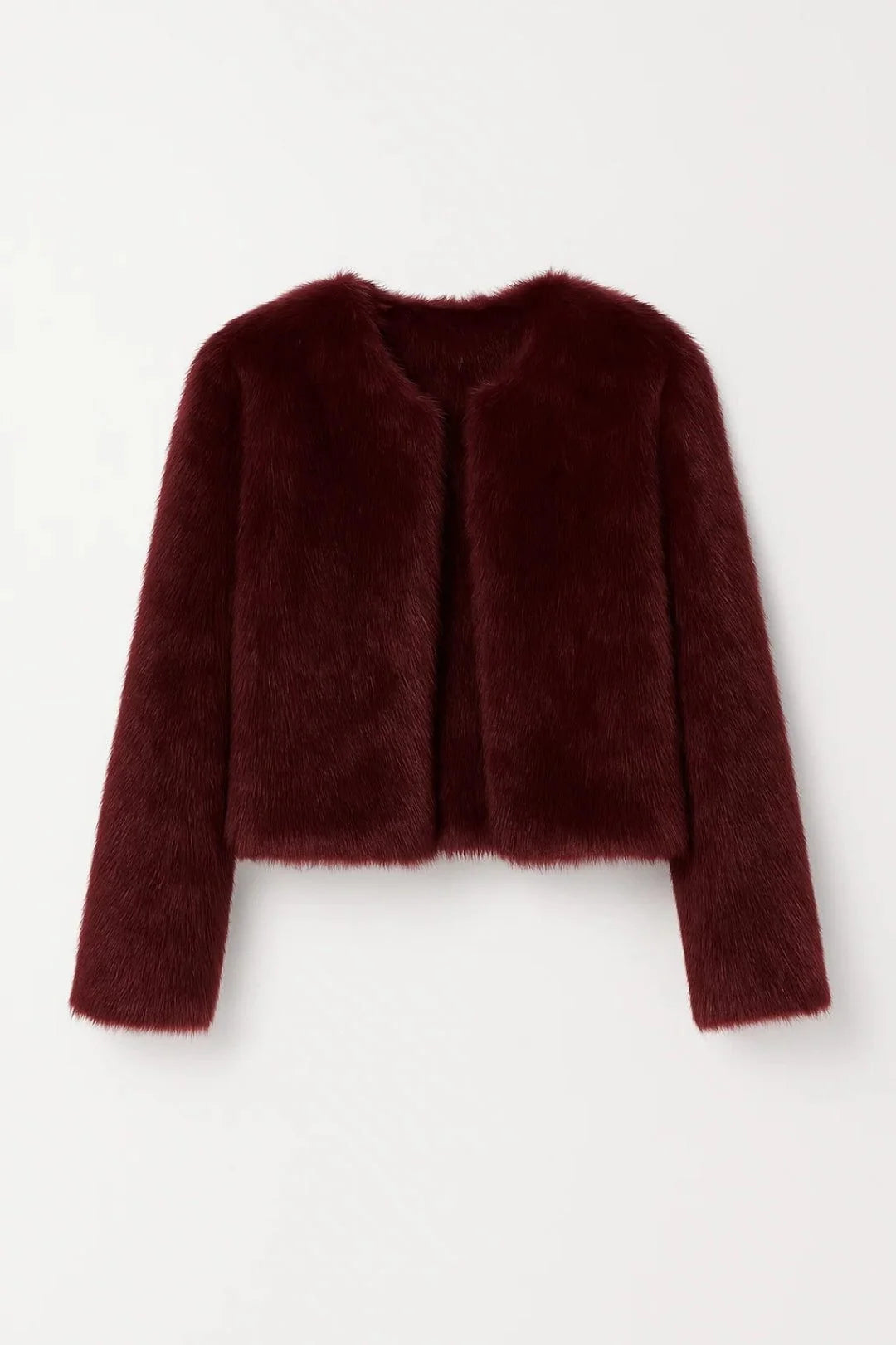 Odette Cropped Faux Fur Jacket