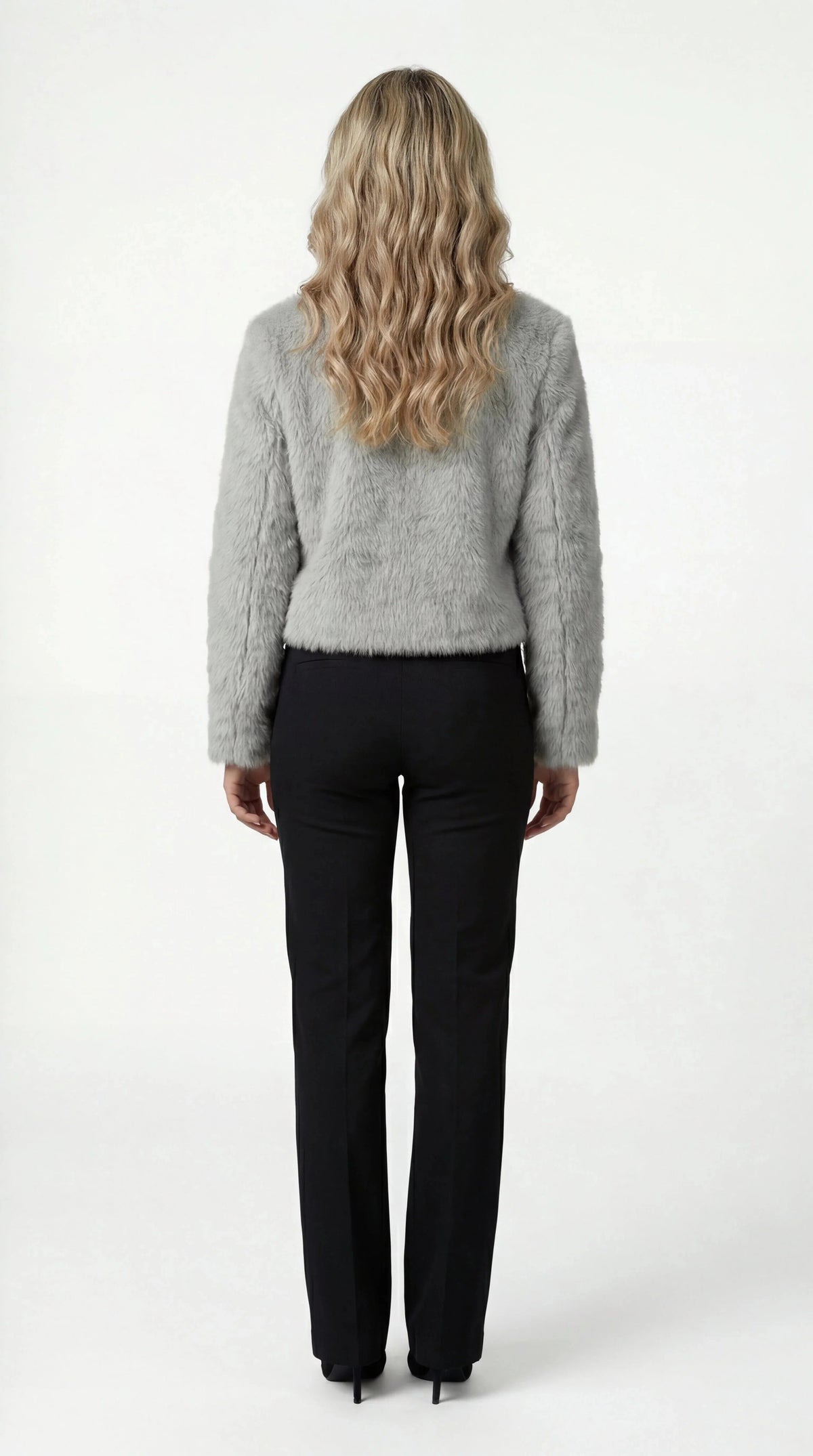 Odette Cropped Faux Fur Jacket