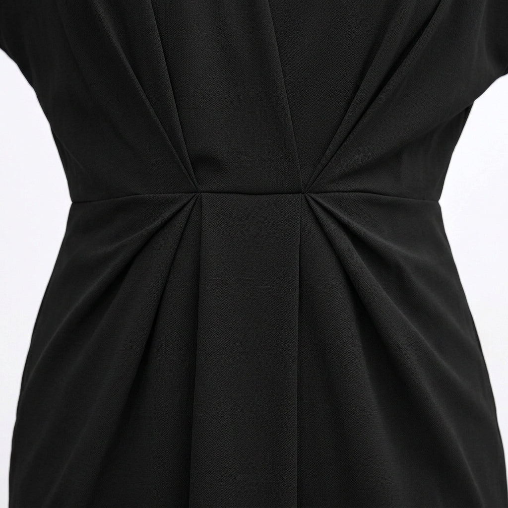 Olympia Wrap Ruched Midi Dress