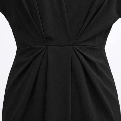 Olympia Wrap Ruched Midi Dress