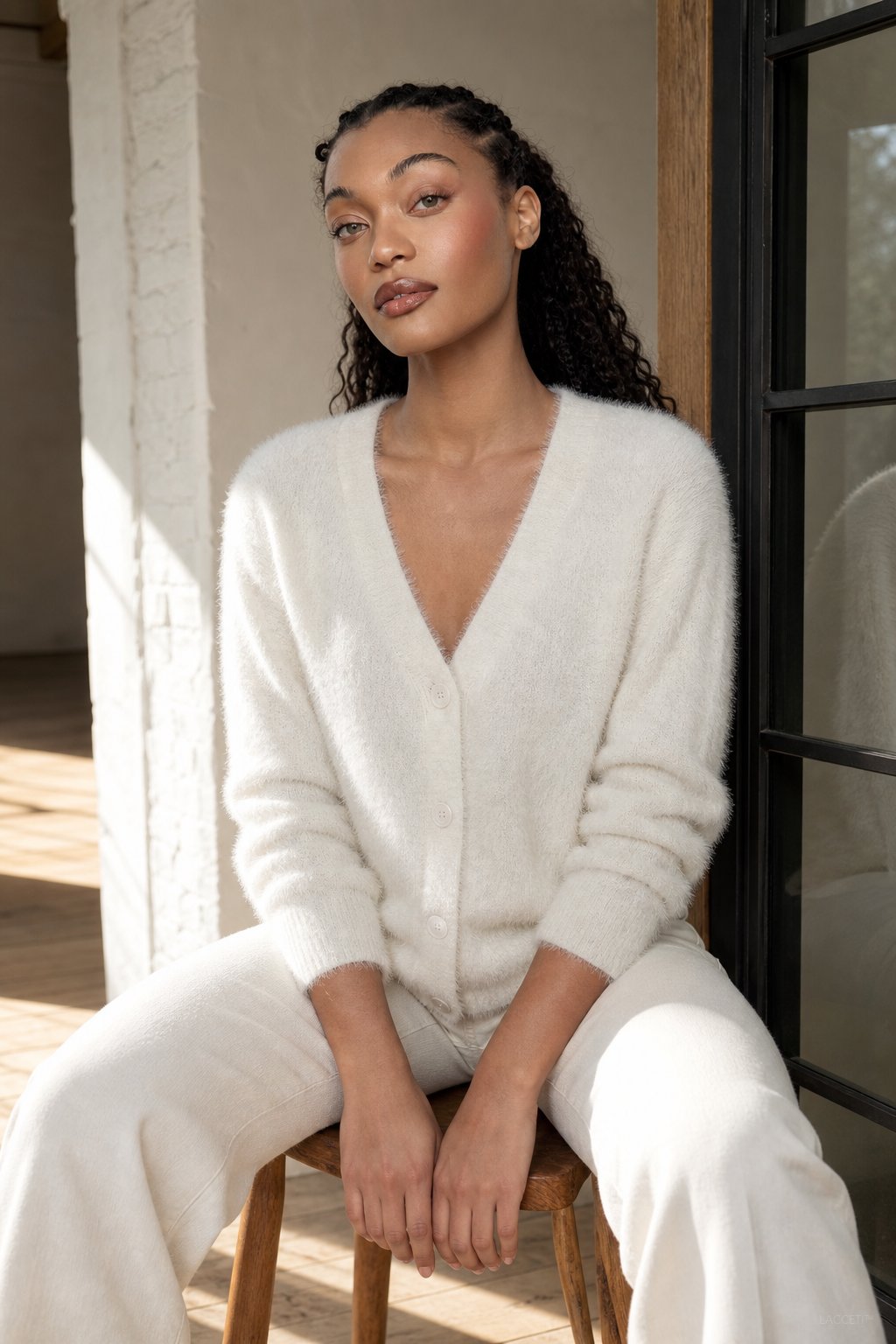 Oversized Plush Cardigan with Cozy Soft Lining Layer - photo 5