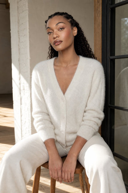Oversized Plush Cardigan with Cozy Soft Lining Layer - photo 5