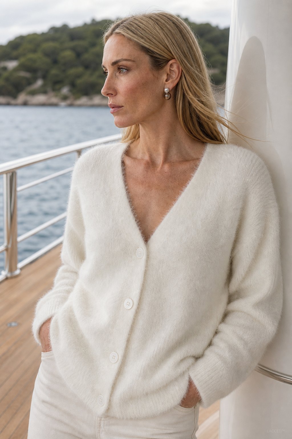 Oversized Plush Cardigan with Cozy Soft Lining Layer - photo 7