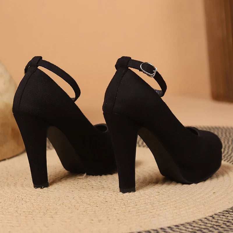 Petra Platform Ankle-Strap Pumps