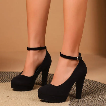 Petra Platform Ankle-Strap Pumps