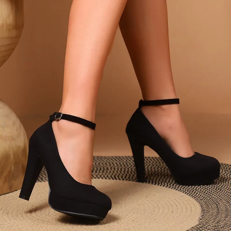 Petra Platform Ankle-Strap Pumps