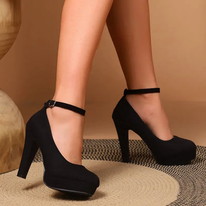 Petra Platform Ankle-Strap Pumps