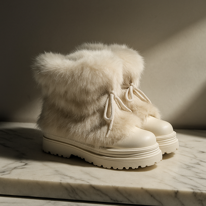 Plush Faux Fur Snow Boots with Insulated Warm Lining - photo 4
