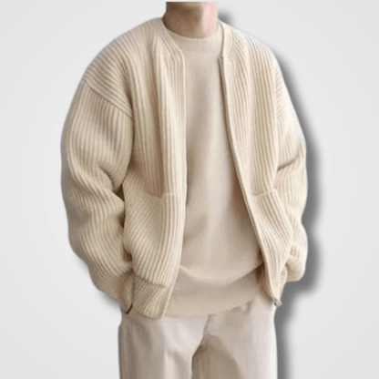 Reuben Men's Zip-Up Knit Cardigan