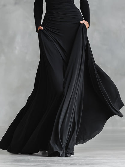 Rubi Maxi Dress with Ruched Bodice and Boat Neckline - photo 5