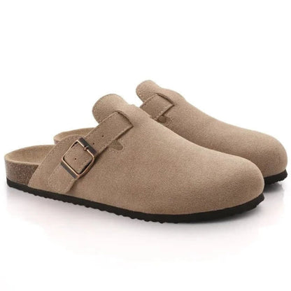 Rupert Men's Suede Buckle Clogs