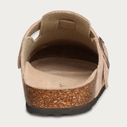 Rupert Men's Suede Buckle Clogs