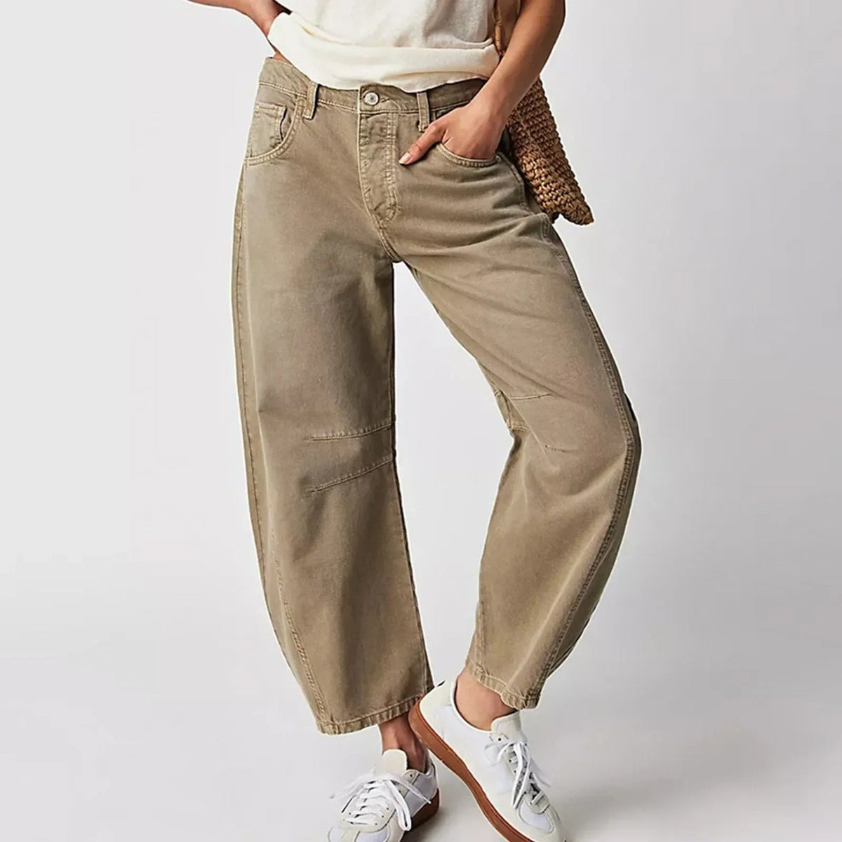 Sheeron Casual Loose Jeans - Wide Leg Comfort Denim | KateMoon - photo 2