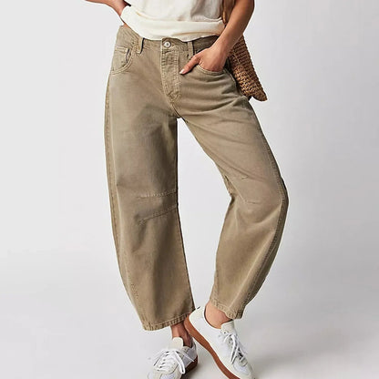 Sheeron Casual Loose Jeans - Wide Leg Comfort Denim | KateMoon - photo 2