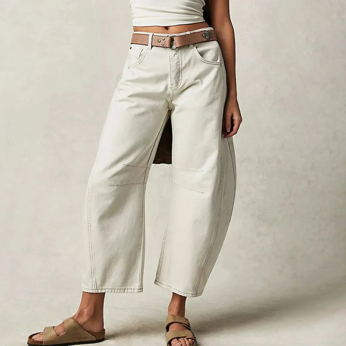 Sheeron Casual Loose Jeans - Wide Leg Comfort Denim | KateMoon - photo 3