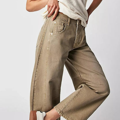 Sheeron Casual Loose Jeans - Wide Leg Comfort Denim | KateMoon - photo 6