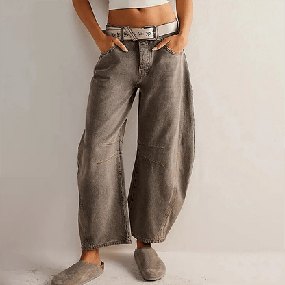 Sheeron Casual Loose Jeans - Wide Leg Comfort Denim | KateMoon - photo 7