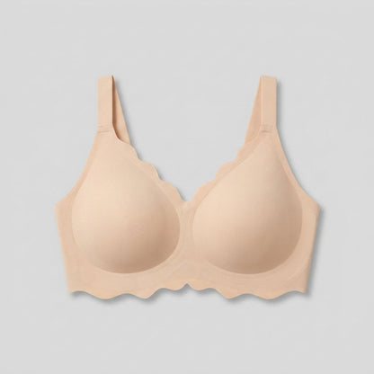 Sofia | Wireless Bra Soft, No Underwire Full Coverage with Scalloped Design - photo 2