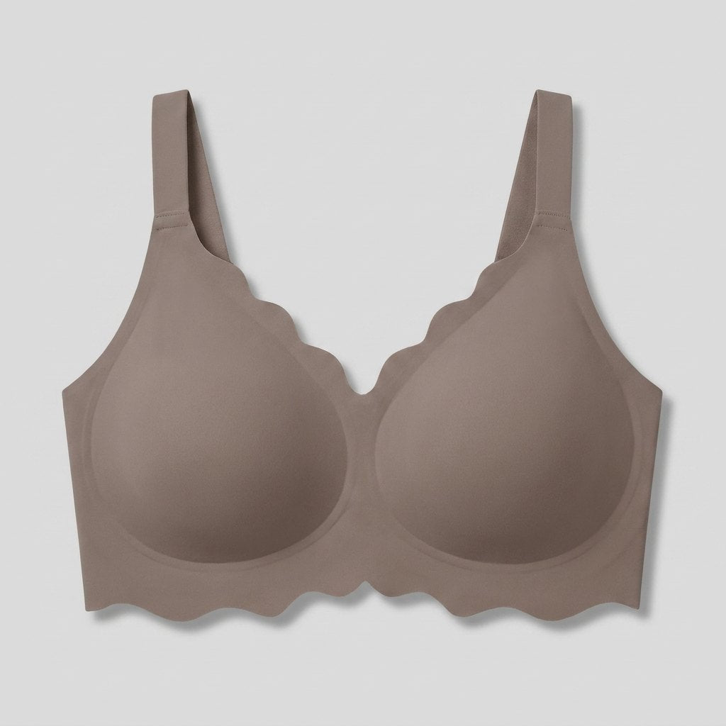 Sofia | Wireless Bra Soft, No Underwire Full Coverage with Scalloped Design - photo 3