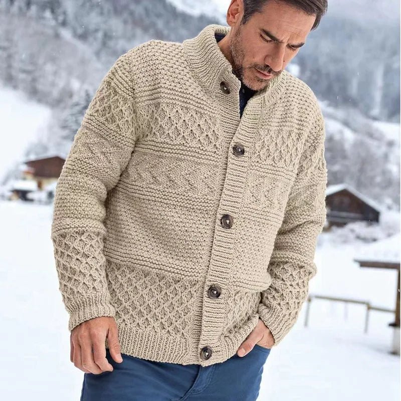 Stanley Men's Chunky Wool-Blend Cardigan