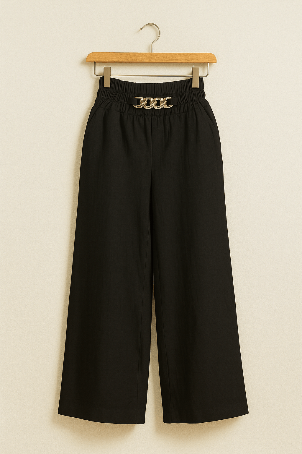 Talia Wide-Leg Trousers with Elastic Waist