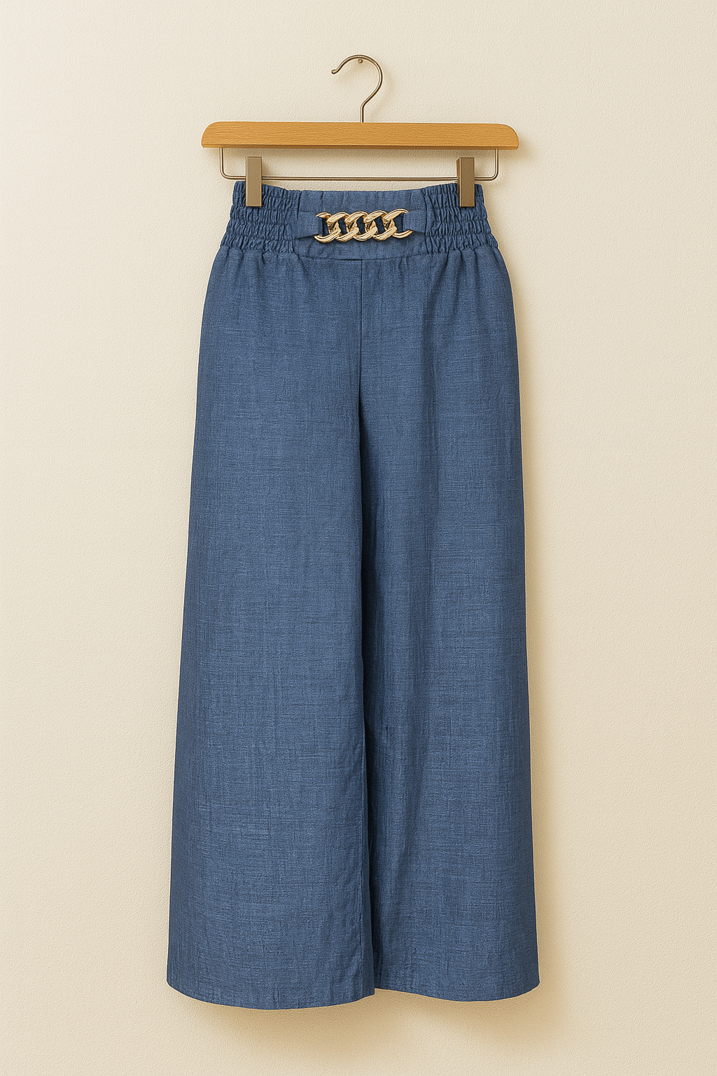 Talia Wide-Leg Trousers with Elastic Waist