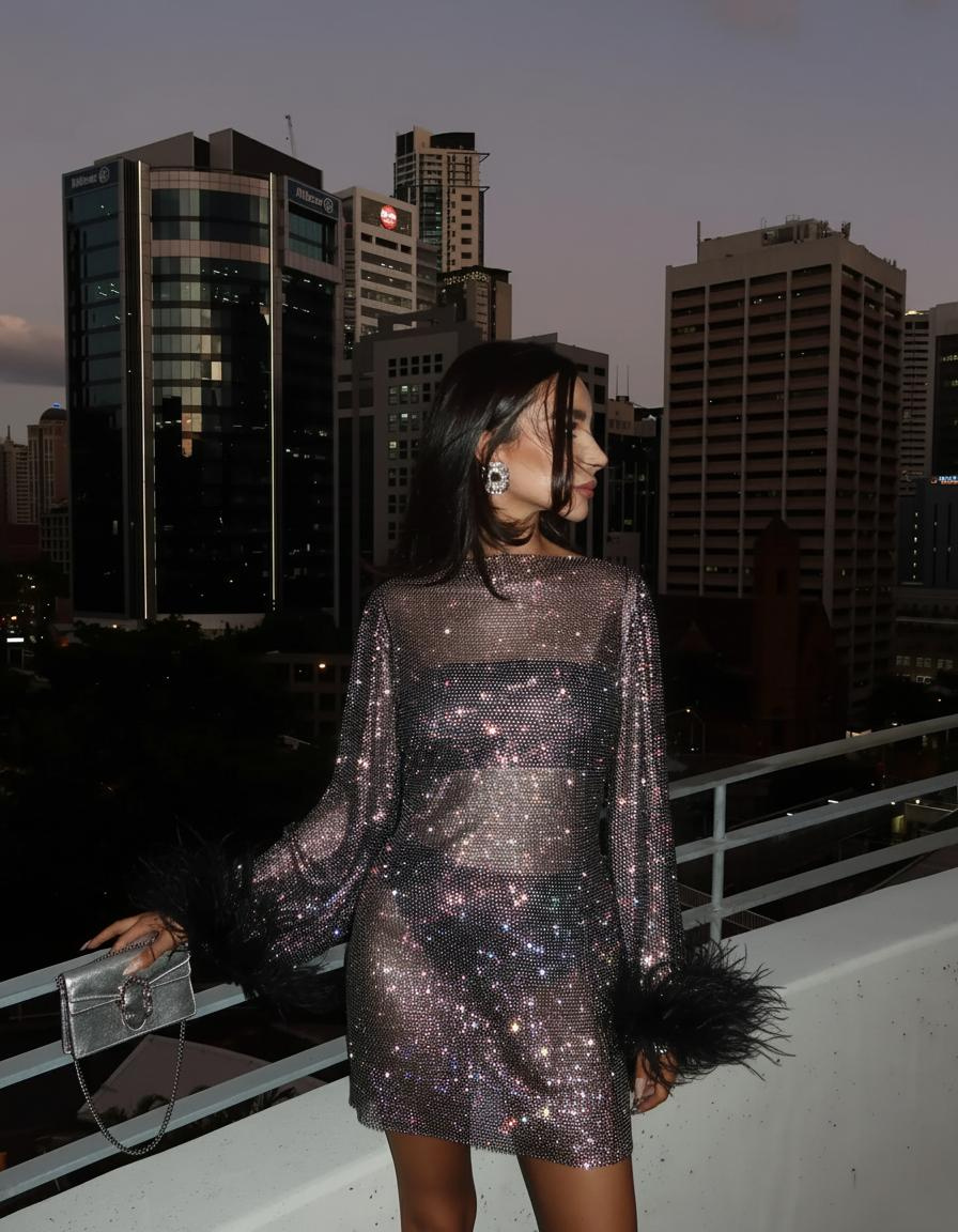 Una Glam Party Mini Dress