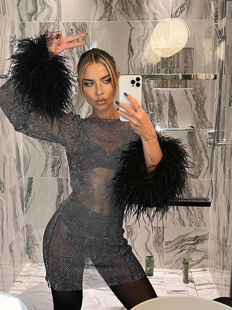 Una Glam Party Mini Dress