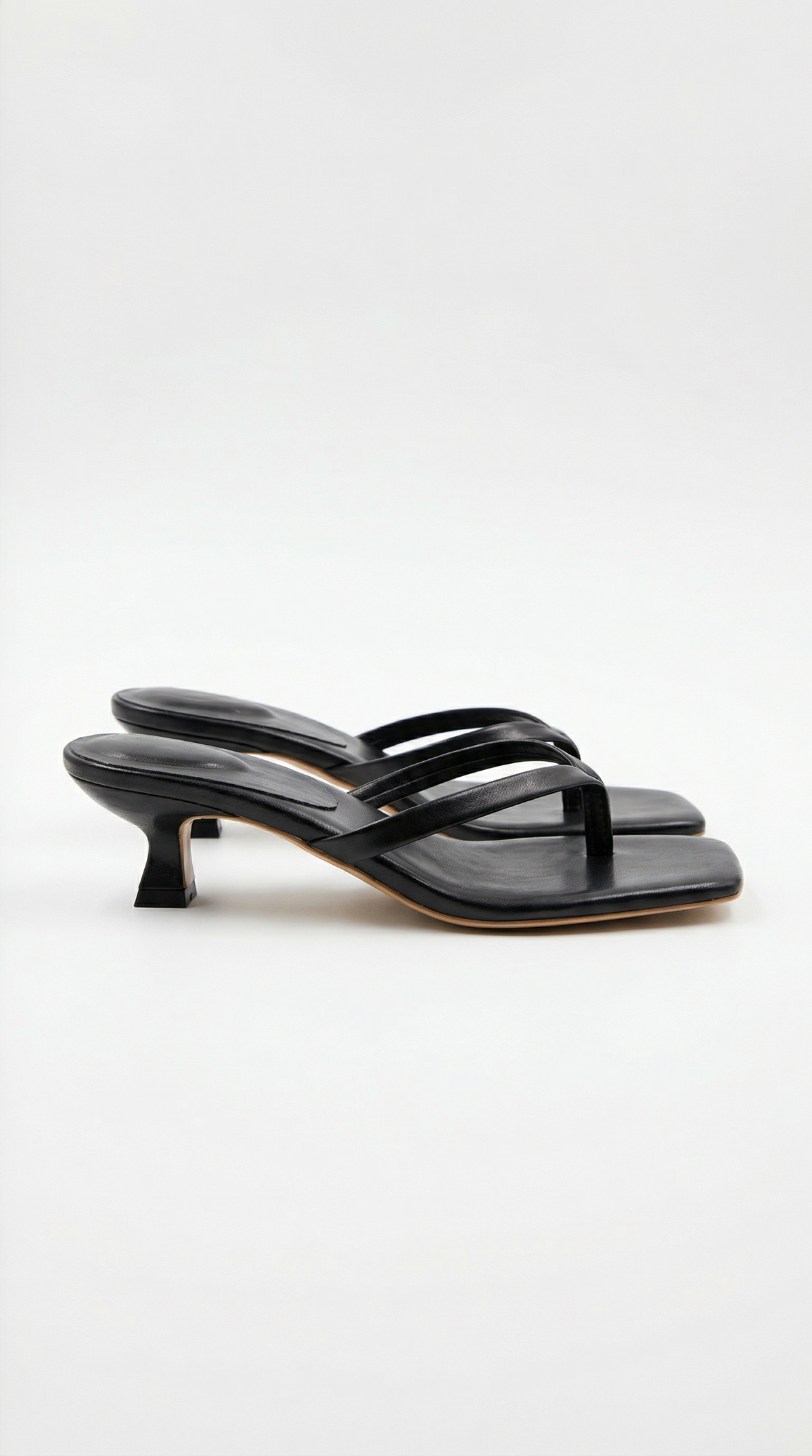 Wanda Kitten-Heel Flip-Flop Sandals