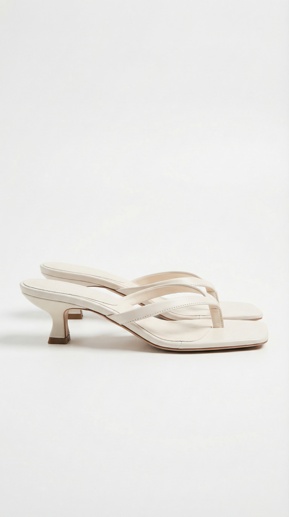 Wanda Kitten-Heel Flip-Flop Sandals