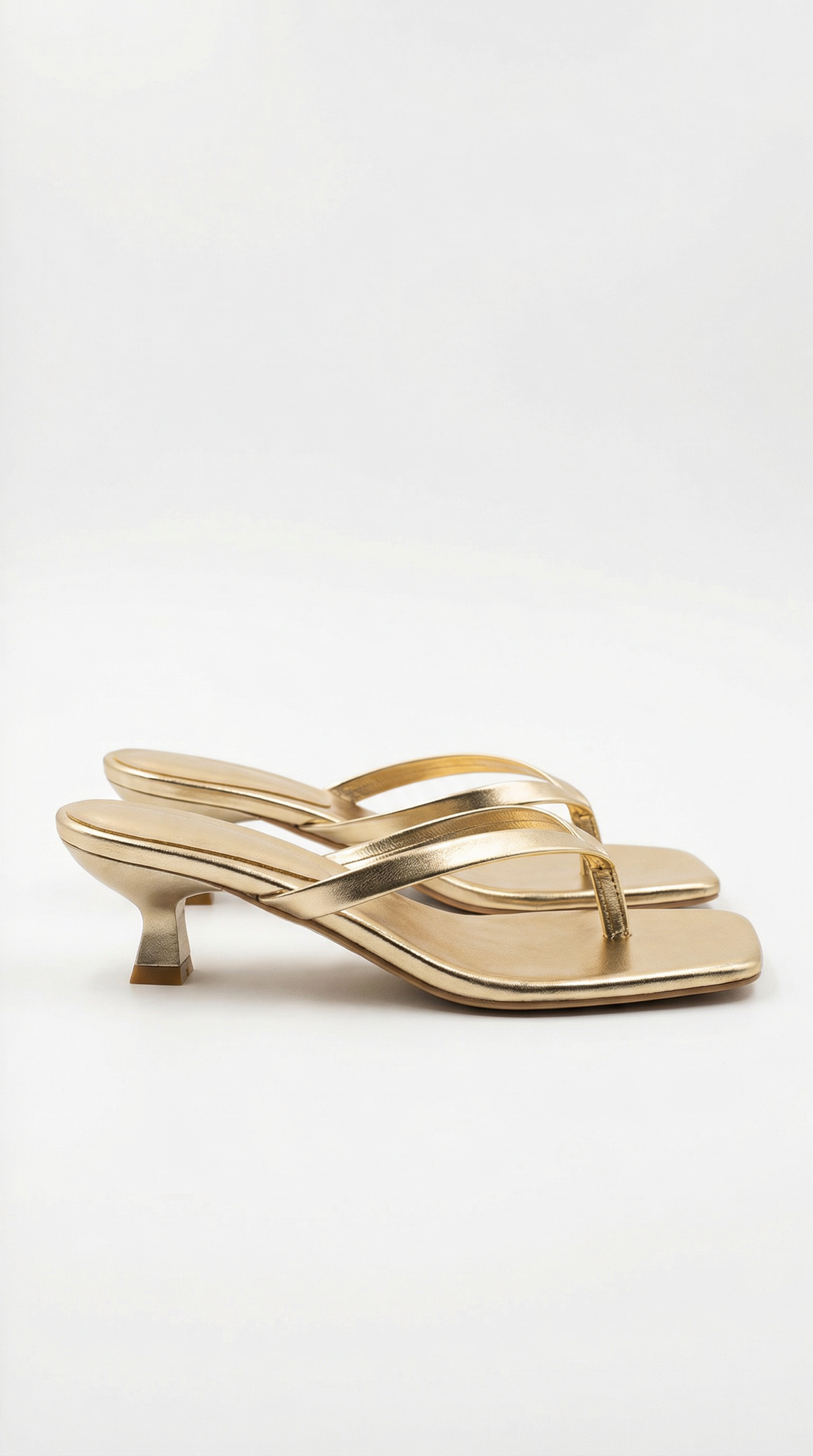 Wanda Kitten-Heel Flip-Flop Sandals