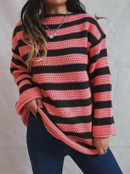 Wendy Oversized Striped Chunky Knit Jumper