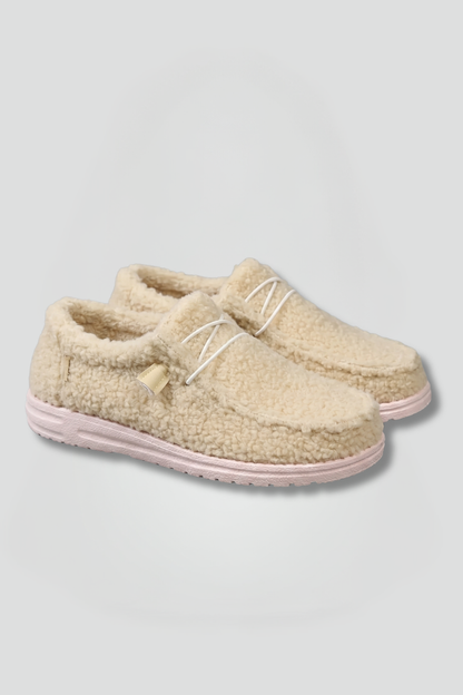 Women's Cushioned Comfort Loafers - Slip-On Winter Shoes - photo 1