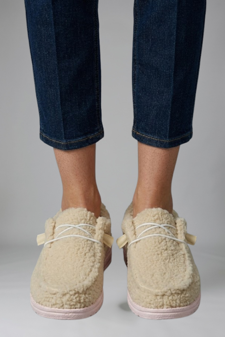 Women's Cushioned Comfort Loafers - Slip-On Winter Shoes - photo 3