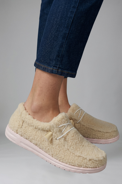 Women's Cushioned Comfort Loafers - Slip-On Winter Shoes - photo 4