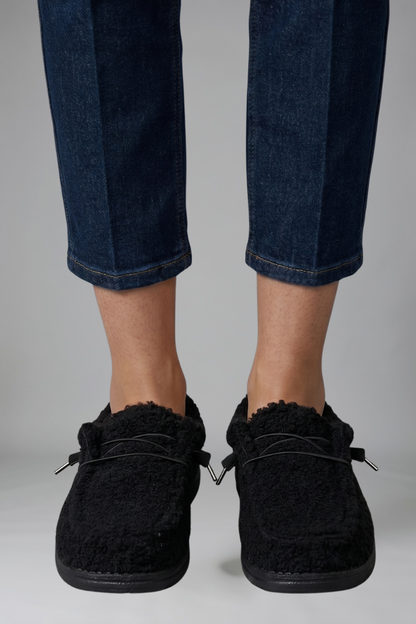 Women's Cushioned Comfort Loafers - Slip-On Winter Shoes - photo 8