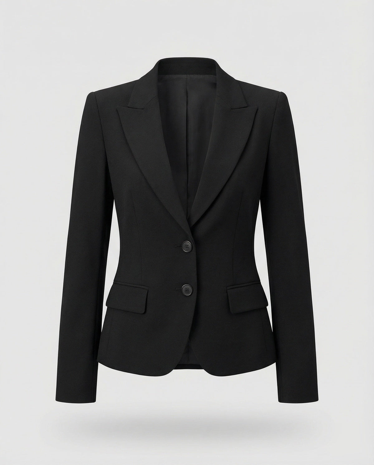 Women's Peplum Business Blazer Two-Button Notch Lapel - photo 1