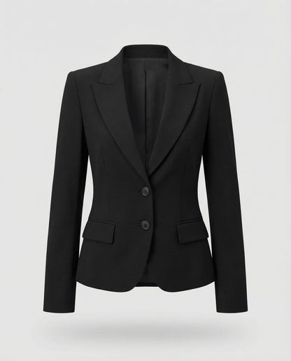 Women's Peplum Business Blazer Two-Button Notch Lapel - photo 1