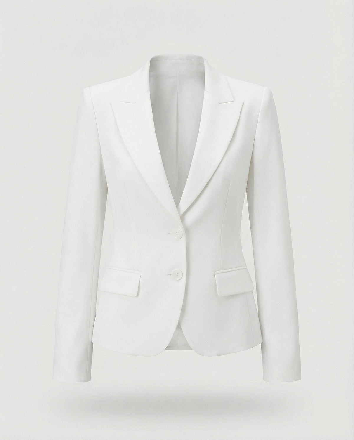 Women's Peplum Business Blazer Two-Button Notch Lapel - photo 2