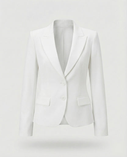 Women's Peplum Business Blazer Two-Button Notch Lapel - photo 2