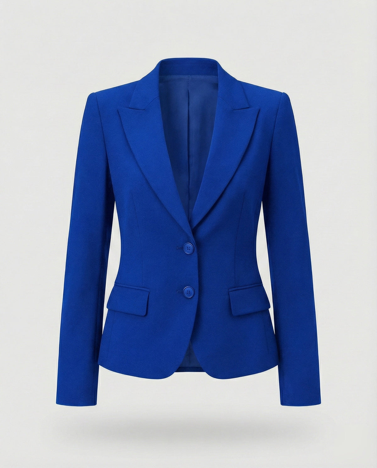 Women's Peplum Business Blazer Two-Button Notch Lapel - photo 3