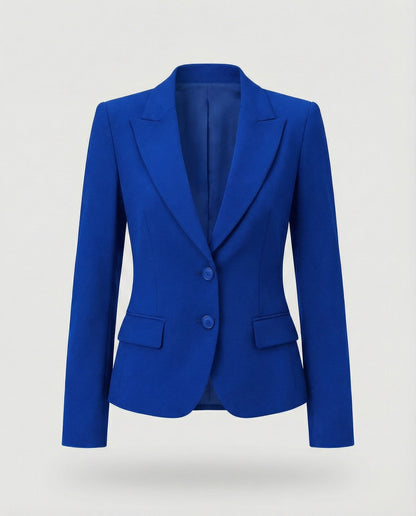 Women's Peplum Business Blazer Two-Button Notch Lapel - photo 3