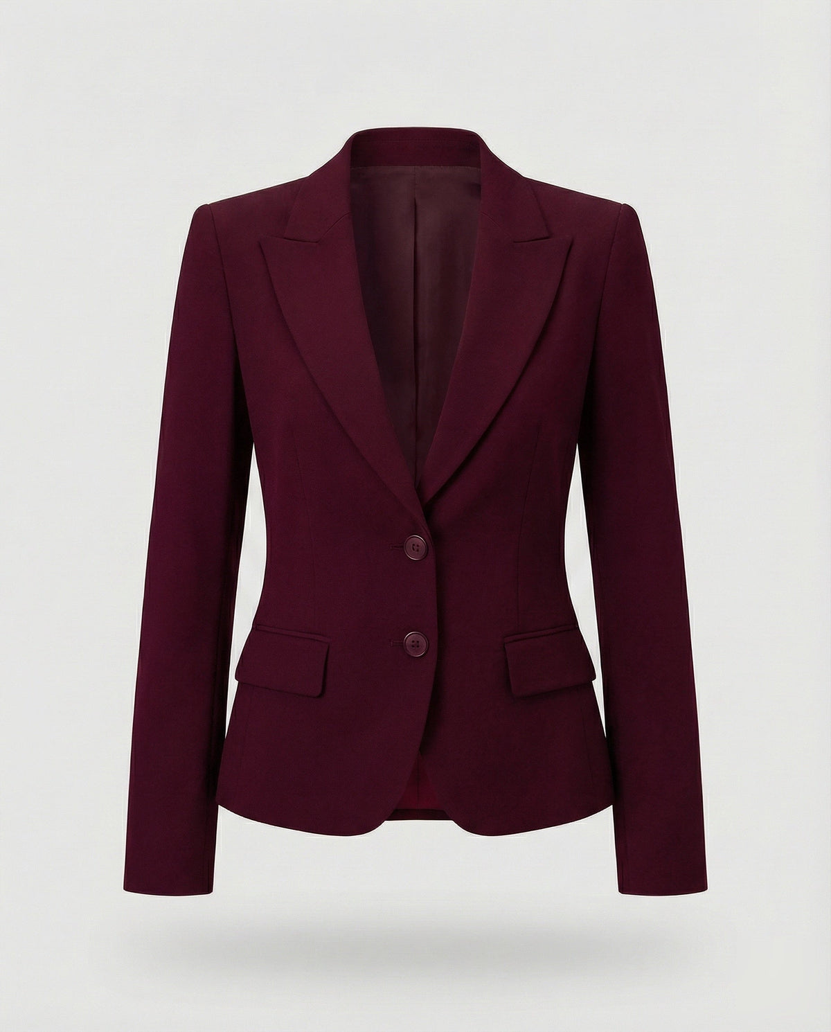 Women's Peplum Business Blazer Two-Button Notch Lapel - photo 4