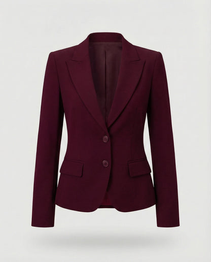 Women's Peplum Business Blazer Two-Button Notch Lapel - photo 4