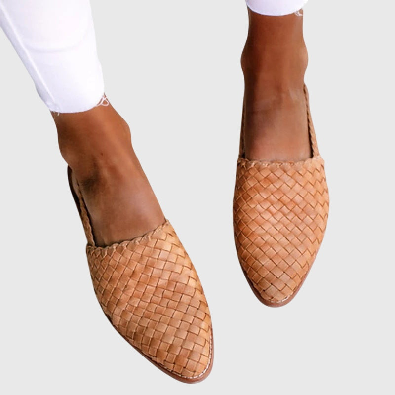 Woven Slingback Flats with Adjustable Strap for Summer - photo 1