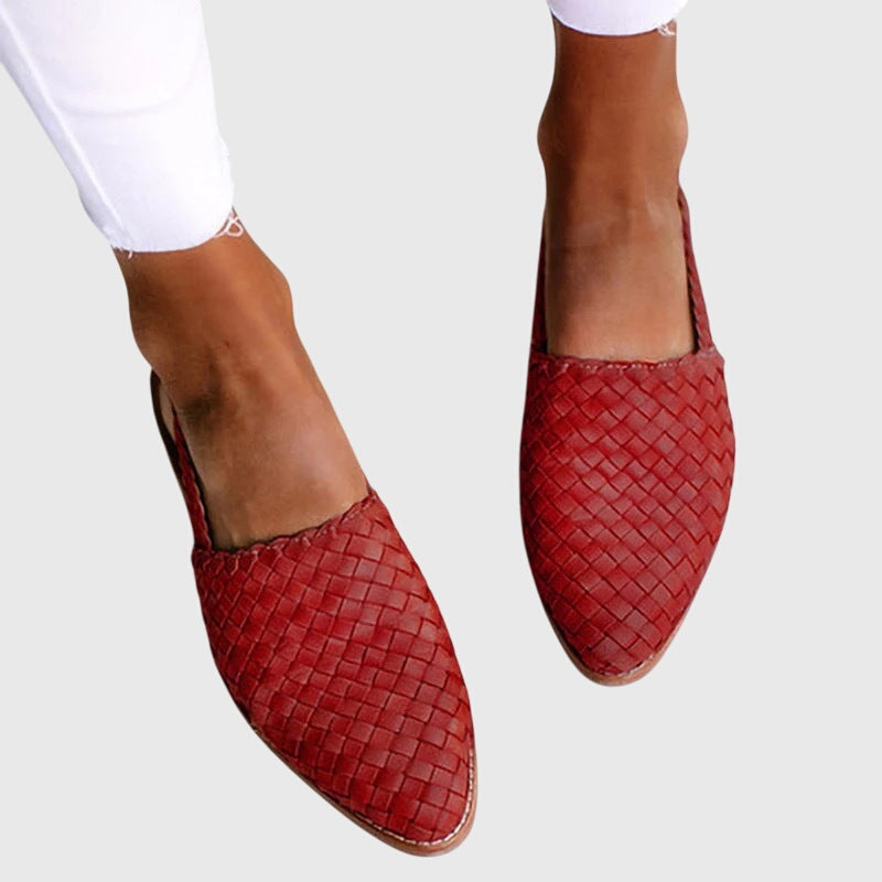 Woven Slingback Flats with Adjustable Strap for Summer - photo 2