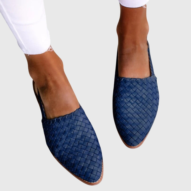 Woven Slingback Flats with Adjustable Strap for Summer - photo 3